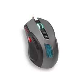   Rampage Egér Gamer - SMX-R80 (3200DPI, 8 gomb, makro, LED, harisnyázott kábel, szürke)