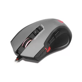   Rampage Egér Gamer - SMX-R81 (3000DPI, 8 gomb, makro, LED, harisnyázott kábel, szürke)