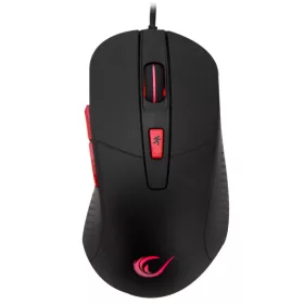   Rampage Egér Gamer - SMX-R16 ALERIA (2800DPI, 5 gomb, makro, RGB LED, 1,6m harisnyázott kábel, fekete)