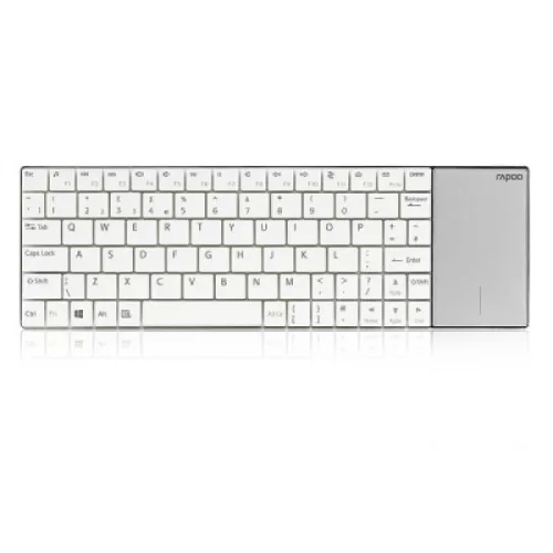 Rapoo E2710 vezeték nélküli billentyűzet és Touchpad - fehér(157234)