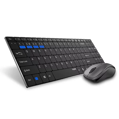 Rapoo M9060 Bluetooth 3.0/4.0 + 2.4GHz vezeték nélküli billentyűzet + egér szett (184530)