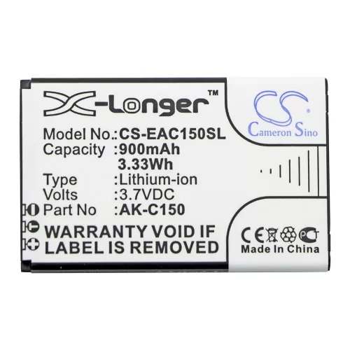 Emporia AK-C150 3,7V 900mAh utángyártott RealPower Li-ion akku