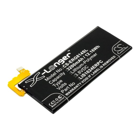 Sony LIS1624ERPC 3,8V 3200mAh utángyártott RealPower Li-Polymer akku