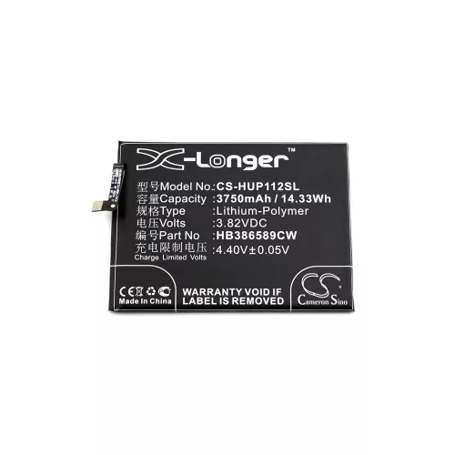 Huawei  HB386589ECW, HB386589CW 3,82V 3750mAh utángyártott RealPower Li-Polymer akku