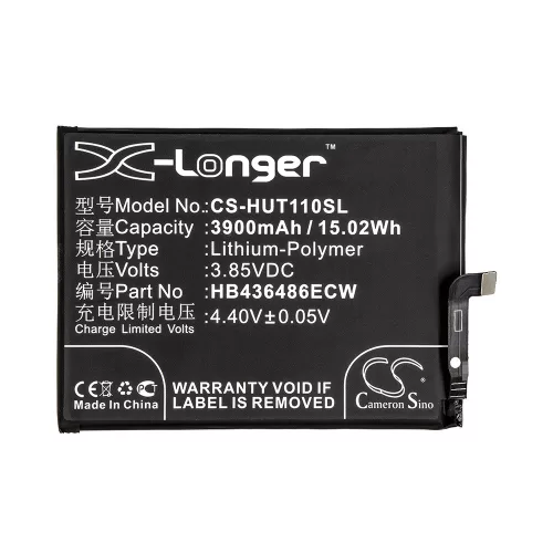 Huawei HB436486ECW 3.85V 3900mAh utángyártott RealPower Li-Polymer akku