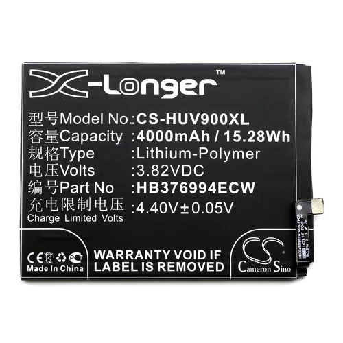 Huawei HB376994ECW 3,82V 4000mAh utángyártott RealPower Li-Polymer akku
