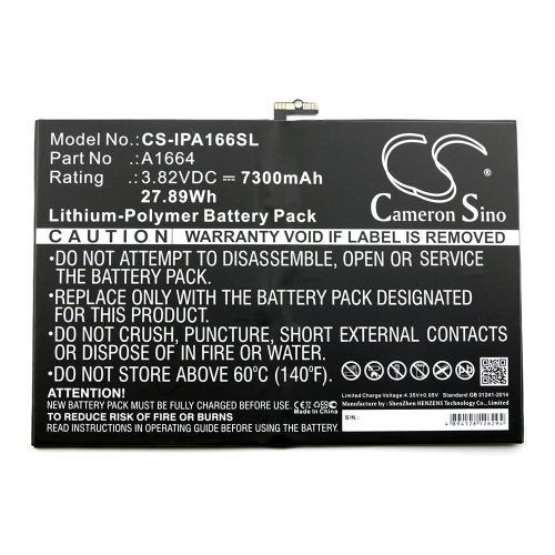 Apple A1664 3,82V 7300mAh utángyártott RealPower Li-Polymer akku