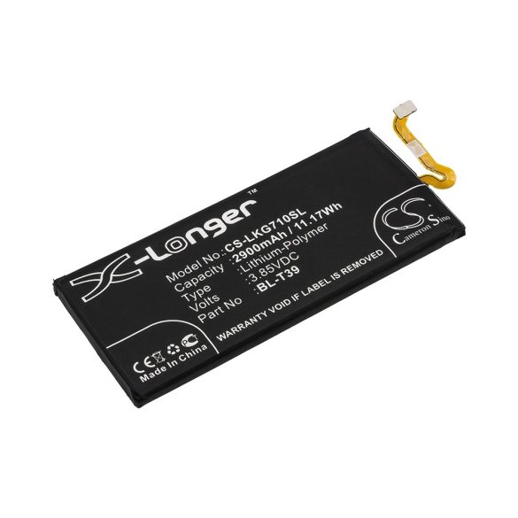 LG  EAC63878401, BL-T39 3.85V 2900mAh utángyártott RealPower Li-Polymer akku