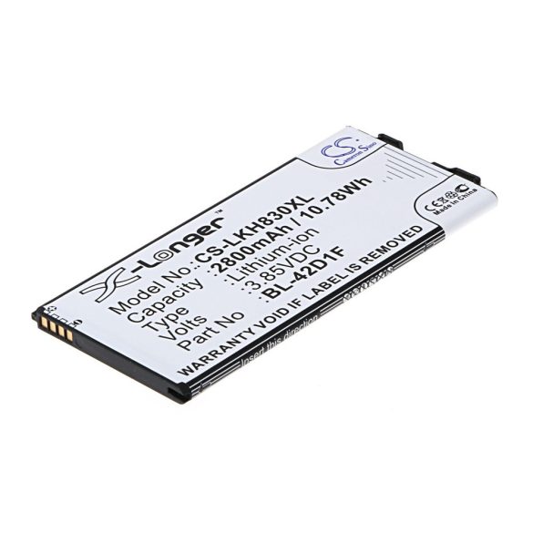 LG BL-42D1F,  BL-42D1FA,  EAC63238801 3.85V 2800mAh utángyártott akku