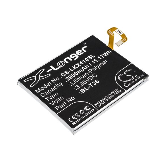 LG  EAC63638201, BL-T36 3.85V 2900mAh utángyártott RealPower Li-Polymer akku