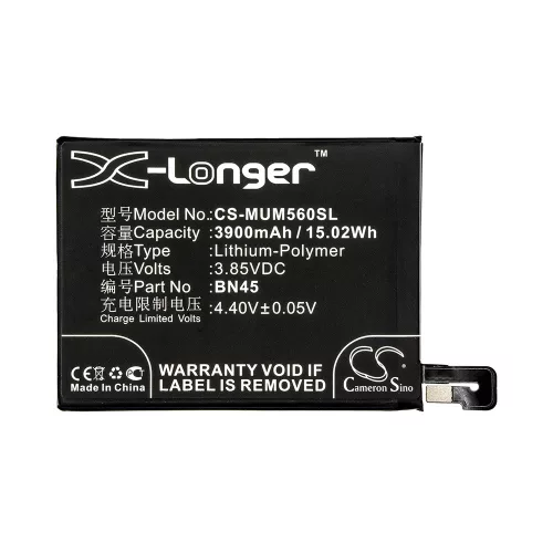 Redmi BN45 3.85V 3900mAh utángyártott RealPower Li-Polymer akku