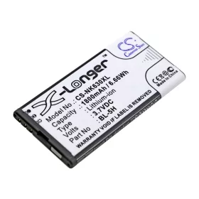   Microsoft BL-5H 3,7V 1800mAh utángyártott RealPower Li-ion akku