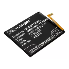   Nokia  HE317,  HE335, HE316 3,85V 3000mAh utángyártott RealPower Li-Polymer akku