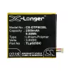 Alcatel TLp025DC 3.8V 2500mAh utángyártott RealPower Li-Polymer akku