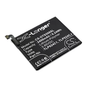   Alcatel  TLP024C1,  TLP024C2, C2400007C2 3,85V 2400mAh utángyártott RealPower Li-Polymer akku