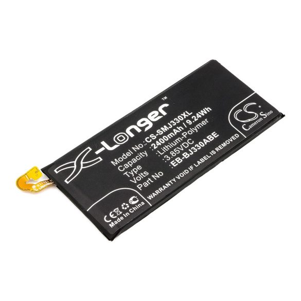 Samsung EB-BJ330ABE 3,85V 2400mAh utángyártott RealPower Li-Polymer akku