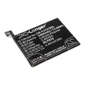   Oneplus BLP633 3,85V 3400mAh utángyártott RealPower Li-Polymer akku