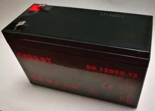 RedDot DD12090 12V 9Ah gondozásmentes AGM akkumulátor T2 (szünetmentes tápegységekbe)
