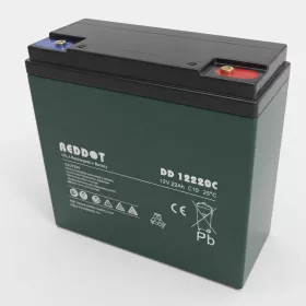   RedDot DD12220C 12V 22Ah zselés gondozásmentes ciklikus AGM zselés akkumulátor