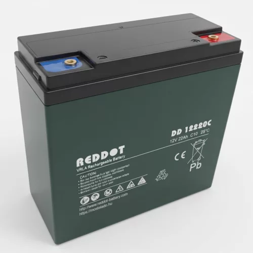 RedDot DD12220C 12V 22Ah zselés gondozásmentes ciklikus AGM zselés akkumulátor