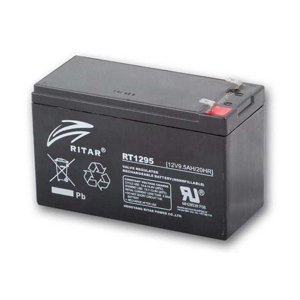 Ritar RT1295 T2 12V 9.5Ah zárt gondozásmentes akkumulátor