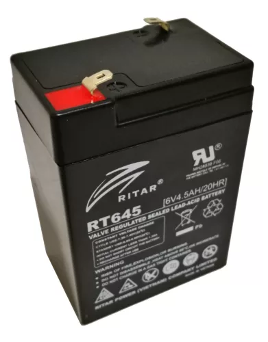 Ritar RT645 6V 4,5Ah zárt ólomakkumulátor