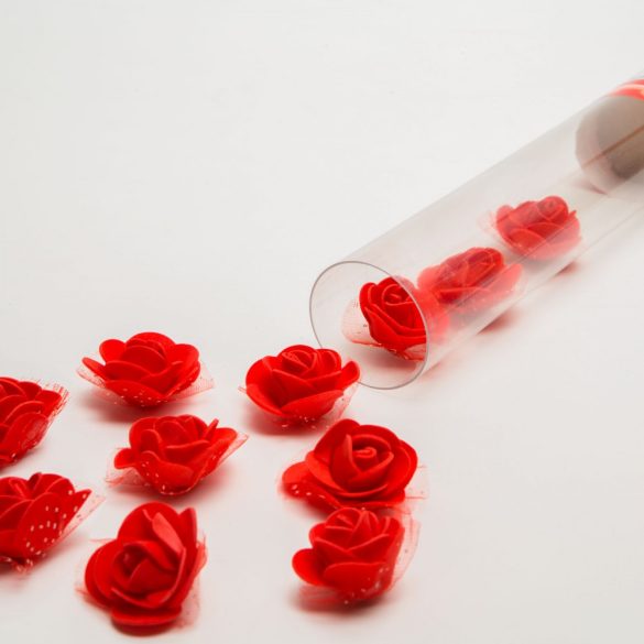 Rózsa konfetti kilövő - piros (55948RD)