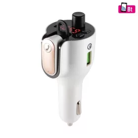   SAL FMBT 1000 fülhallgató bluetooth és töltő fm modulátorral