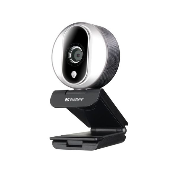 SANDBERG 134-12 sandberg webkamera - streamer usb webcam pro (1920x1080 képpont, 2 megapixel, 1080p/30 fps; usb 2.0, mikrofon)