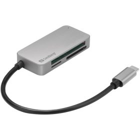   Sandberg Kártyaolvasó - USB-C Multi Card Reader Pro (USB-C; SD/SDHC/SDXC/CF/MMC/T-Flash/MicroSD)