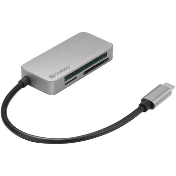 Sandberg Kártyaolvasó - USB-C Multi Card Reader Pro (USB-C; SD/SDHC/SDXC/CF/MMC/T-Flash/MicroSD)