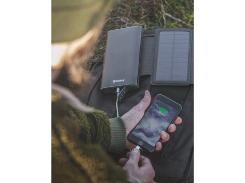 Sandberg Akkubank - Solar 4-Panel Powerbank 25000 (25000mAh; 1xUSB-C+2xUSB-A; IPX4 vízálló)