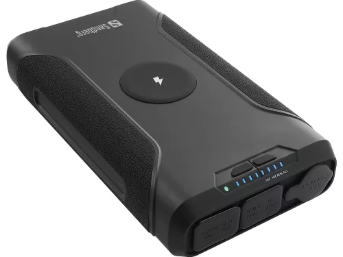 Sandberg Akkubank - Survivor Powerbank 7in1 72000 (Bemenet: USB-C, Kimenet: 2x USB-C/USB-A/DC, zseblámpa)