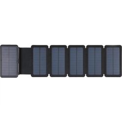   Sandberg Akkubank - Solar 6-Panel Powerbank 20000 (napelemes; kültéri; IPX4 cseppálló; LED lámpa; 2xUSB-A+USB-C)