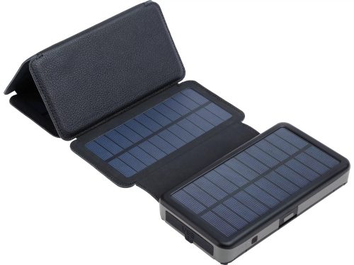 Sandberg Akkubank - Solar 6-Panel Powerbank 20000 (napelemes; kültéri; IPX4 cseppálló; LED lámpa; 2xUSB-A+USB-C)
