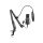 SANDBERG 126-07 sandberg mikrofon - streamer usb microphone kit (fekete; usb; pop-filter; lökés-csillapító; állítható asztali tartókar)
