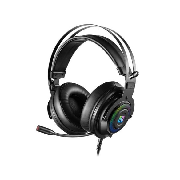SANDBERG 126-11 sandberg fejhallgató - dizruptor headset usb 7.1 (usb; mikrofon; rgb led; hangerő szabályzó; 2,2m kábel; fekete)