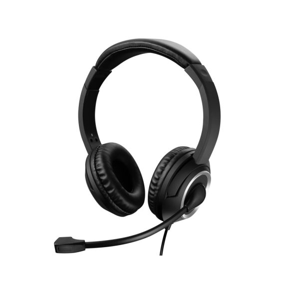 SANDBERG 126-15 sandberg fejhallgató - minijack chat headset (mikrofon; 3,5mm jack; hangerő szabályzó; 1,8m kábel; fekete)