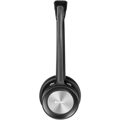 SANDBERG 126-18 sandberg wireless fejhallgató - bluetooth office headset pro+ (bluetooth 5.0; mikrofon; hangerő szabályzó; fekete)