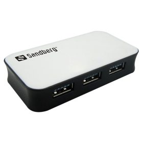   SANDBERG 133-72 sandberg usb hub - usb3.0 hub 4 port (fekete-fehér; 4port usb3.0)
