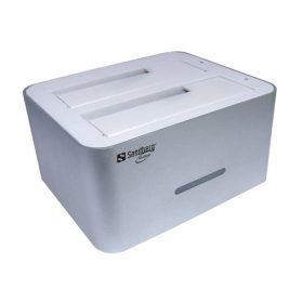   SANDBERG 133-74 sandberg hdd dokkoló - usb3.0 hard disk cloner (2x 2,5"-3,5" satahdd; usb3.0 csatlakozó; ezüst-fehér)