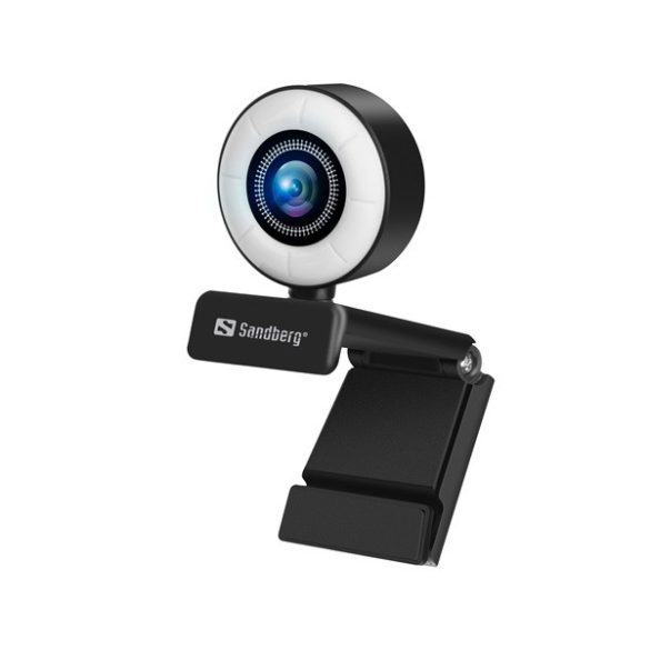 SANDBERG 134-21 sandberg webkamera - streamer usb webcam (1920x1080/30fps, 2 megapixel, auto-focus; fény-korrekció; usb 2.0; mikrofon)
