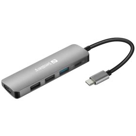   SANDBERG 136-32 sandberg notebook dokkoló - usb-c dock hdmi+3xusb+pd 100w (usb-c bemenet; hdmi+usb-c+1xusb-a3.0+2xusb-a2.0 kimenet)