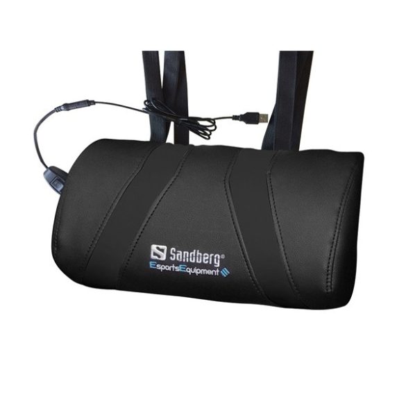 SANDBERG 640-85 sandberg gamer masszázs párna - usb massage pillow (usb, másszázs funkció, 2 sebesség fokozat, fekete)