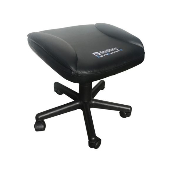 SANDBERG 640-86 sandberg gamer lábtartó - gaming foot stool (állítható magasság: 37-45 cm, class4 gázrugó, pu bőr, fekete)