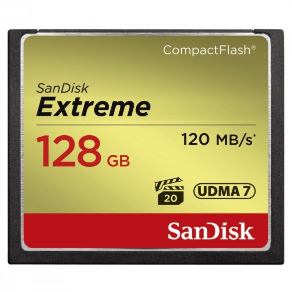 SanDisk CF Extreme KÁRTYA 128GB 120MBps (124095)