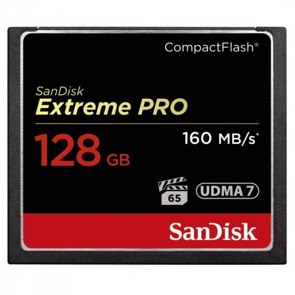 SanDisk CF Extreme Pro KÁRTYA 128GB - 160MB/S (123845)