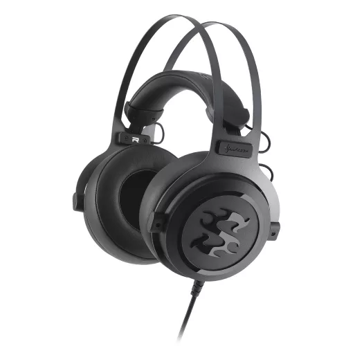 Sharkoon Fejhallgató - Skiller SGH3 (fekete; mikrofon; USB; nagy-párnás; 2.5m kábel; PS4 kompatibilis)
