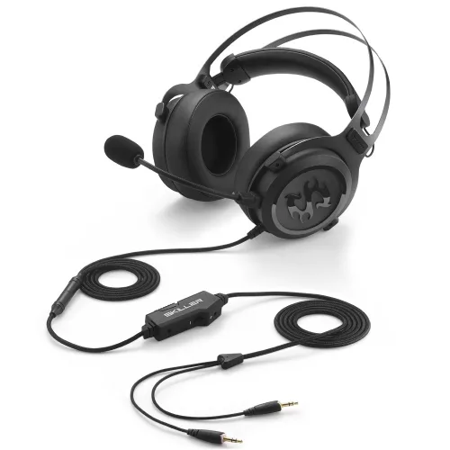 Sharkoon Fejhallgató - Skiller SGH3 (fekete; mikrofon; USB; nagy-párnás; 2.5m kábel; PS4 kompatibilis)