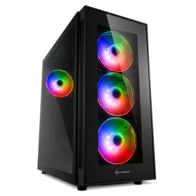   SHARKOON 4044951029105 sharkoon számítógépház - tg5 pro rgb (fekete; fekete belső; alsó táp; atx,matx; mitx; 2xusb2.0; 2xusb3.0; i/o)
